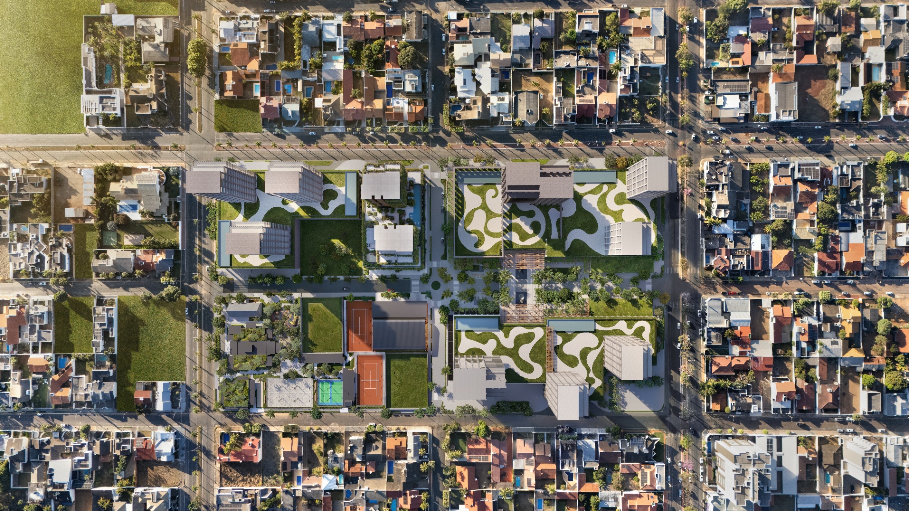 Masterplan aéreo do Casa Urbana